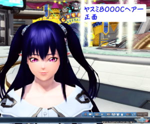 PSO2：ヤスミ8000Cヘアー・正面 - 