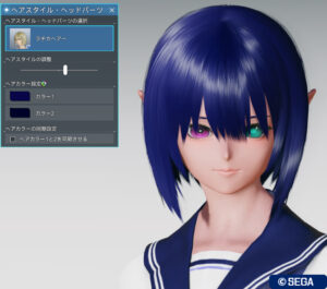 PSO2NGS：ラチカヘアー・正面 - 