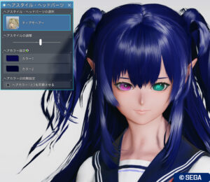 PSO2NGS：ティアモヘアー・正面 - 