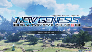 PSO2NGS：タイトル画面 - 